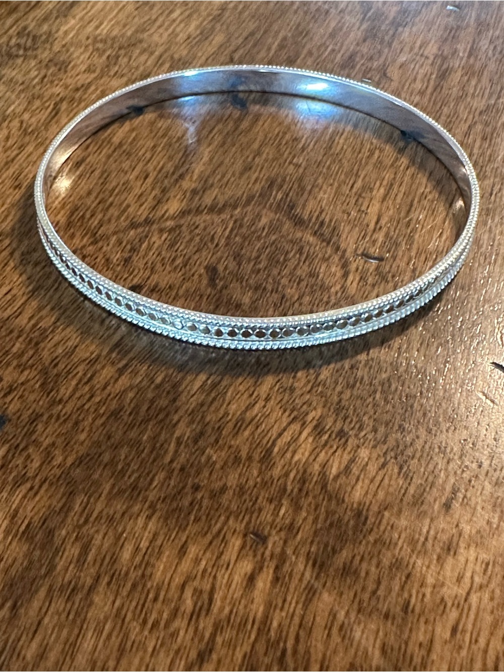 Anna Beck Sterling Silver Dot Bangle